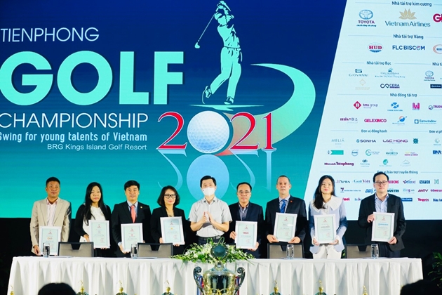 Họp báo giới thiệu giải Golf Tiền Phong Championship 2021. (Nguồn ảnh: thanhtra.com.vn)